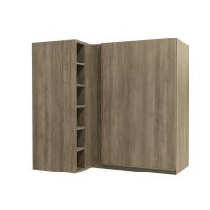 Armário Aéreo P/ Cozinha Canto Maxxi G768 C/ 1 Porta 98cm Nogal - Kappesberg