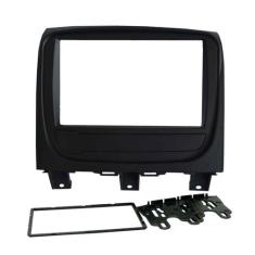 Moldura 2 Din Fiat Palio Way 2014, 2015, 2016, 2017, 2018 - Preta - Fi