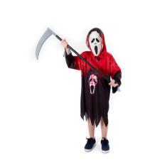 Fantasia Panico Com Sangue C/ Foice Halloween Infantil - Fantasia Brás