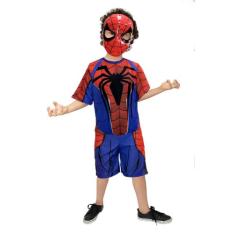 Fantasia Homem Aranha Com Máscara, Spiderman, Avengers, Infantil - Fan