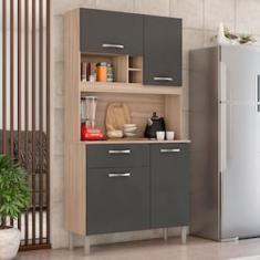 Cozinha Compacta Demóbile Malta com 4 Portas e 1 Gaveta - 91 cm de Largura