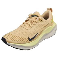 Tênis de corrida masculino Nike InfinityRN 4 Road, Sésamo/ouro lustroso/verde luminoso/tinta roxa, 39