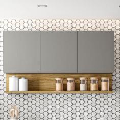 Armário para Cozinha 3 Portas 120cm Line - Kits Paraná