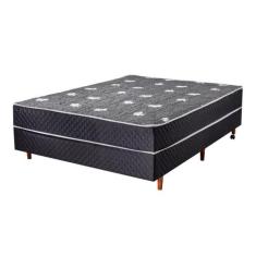 Cama Box Conjugada Casal Cristalflex AG80 Preto