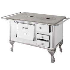 Fogão A Lenha 2 Bocas Nr 3 Saída Chaminé Esquerda Petrycoski Branco