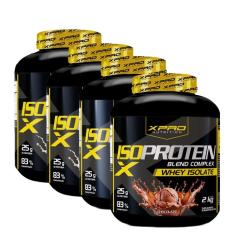 Kit 4x Whey Isso Blend CompleX Protein  2Kg - XPRO-Unissex