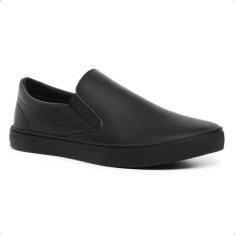 Tênis Iate Slip On Masculino Casual Sapatênis Sem Cadarço Calce Fácil Elástico Leve Conforto-Masculino