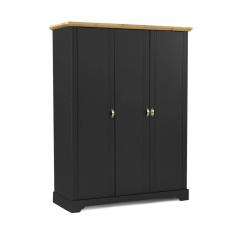 Guarda Roupa Solteiro 3 Portas Toledo Edez Cinza