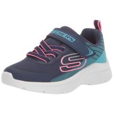 Skechers Unissex infantil Microspec Plus - Sprint Speed, Azul marinho, 16