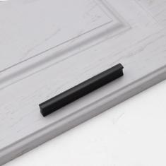 Armário de cozinha alças de armazenamento armário guarda-roupa cômodas cromo preto prata maçaneta da porta gaveta puxa botões ferragem, 201,96mm preto