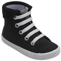 Tênis Botinha Cano Alto Menino Menina Confortável Antiderrapante Coturno Estiloso Bebê Infantil-Unissex