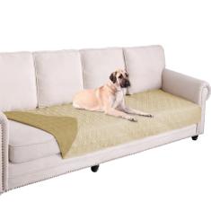 Ameritex Cobertor impermeável para cama de cachorro para móveis, sofá, reversível