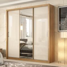 Guarda Roupa com Espelho 3 Portas de Correr Residence Demóbile