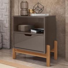 Mesa de Cabeceira Paris Cinza Perola - Mais de Casa