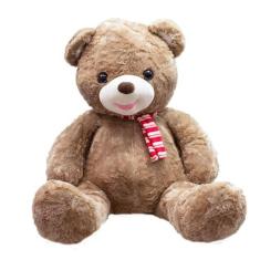 Urso Marrom Laço 58Cm - Pelúcia - Foffy