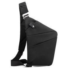Bolsa de viagem antifurto, bolsa transversal de um ombro grande capacidade bolsa tiracolo moderna leve para esportes de viagem, Preto