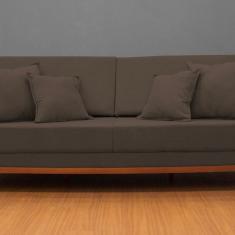 Sofá Fixo Living Barcelona com 180 Cm Marrom