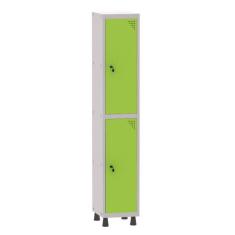 Armário Guarda Volume Locker Roupeiro 1 Vão 2 Portas Aço GRF501/2 Cinz