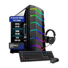 Pc Gamer Intel Core i5-10° rtx 2060 16GB ssd M.2 500GB