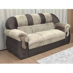 Sofá 3 Lugares Bege com Marrom 602/603 Corsa - Alpoim