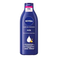 NIVEA Loção Deo-Hidratante Milk 400ml - Hidratação e nutrição profunda por 72h para uma pele macia e suave
