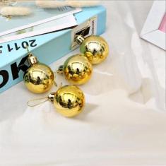 KIT 12 Bolas de Natal Dourada Decoração Enfeite Natalino Bolinhas de N