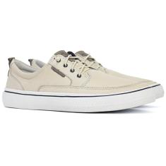 Tênis Sapatênis Masculino Democrata Denim Fender Couro Conforto Cadarço 290202-Masculino