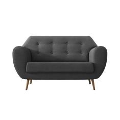 Sofá 2 Lugares Beegees Linho Cinza