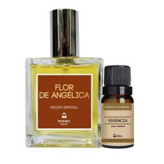 Kit Perfume Feminino Flor De Angélica 100Ml + Essência Casa