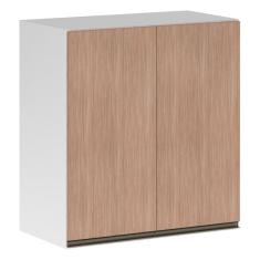 Armário Perola 70cm 2 Portas Luciane Branco Polar C/Cumaru