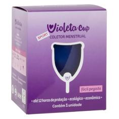 Coletor Menstrual Sport Cor Azul Tipo B, Violeta Cup, Azul