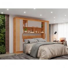 Guarda-roupa Modulado 4 Portas Apolo -Sallêto - Cinamomo/Off White