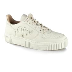 Tênis Casual Feminino Street Em Couro Sola Costurada Anit-Unissex