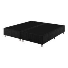 Base Box King 25cm x 2,03m x 1,93m Treviso Matelado Rustico preto