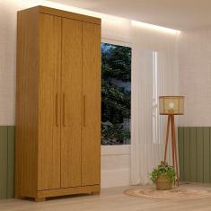 Guarda-roupa Solteiro 82,60cm 3 Portas 100% Mdf Papoulas Espresso Móveis Cinamomo