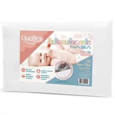 Travesseiro Antissufocante Nasa, Espuma 100% Poliuretano, 30 x 40 cm, Branco, Duoflex