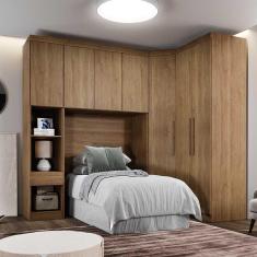 Guarda Roupa Modulado Solteiro Safira 007 Clic Moveis Cumaru
