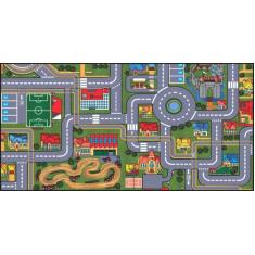 Tapete Infantil Criança Grande Pista Carrinho Hot 200X100Cm - Best