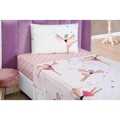 Lençol Infantil Menino Bouti 03 Peças 200 Fios Bailarina - De Luca Enx
