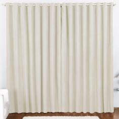 Cortina 2 Mts Sala Quarto Oxford Para Trilho Comum Baratissima Palha