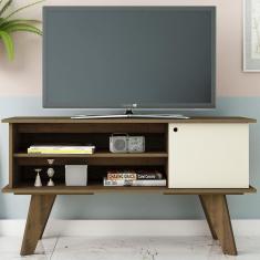 Rack Para Tv Até 50 Polegadas Frank Pinho/off White - Artely