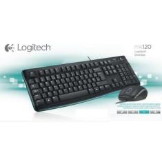 Teclado e Mouse LogiTecladoh MK120 USB 920-004428 Preto Esp - Logitech