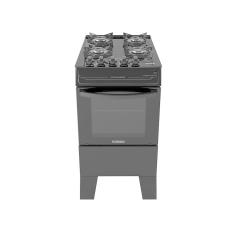 Fogão Itatiaia 4 Bocas Electra Glass Plus Preto Bivolt