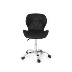 Cadeira Office Eiffel Slim Giratória Ajustável Preta