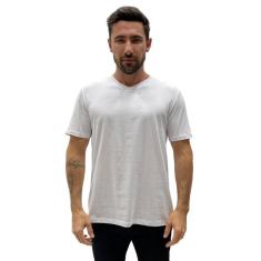 CAMISETA HERING BÁSICA MANGA CURTA GOLA V SEM COSTURA ALGODÃO  MASCULINA-Masculino
