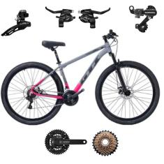 Bicicleta Aro 29 Gti Roma Bike 21v Index Alumínio Freio a Disco Suspensão Componentes Shimano-Unissex