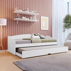 Bicama solteiro Liz Branco - Conquista Móveis