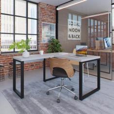 Escrivaninha Mesa Escritório em L Yon Operacional 120x70x75 120cm Indu