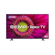Smart TV LED Roku 50 Semp TCL UHD 4K RK8500, 4 HDMI, 1 USB, Bluetooth, Wifi, Bivolt, Preto - 50RK8500