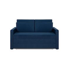 Sofá Cama Castor Casal Salerno Max Suede Azul